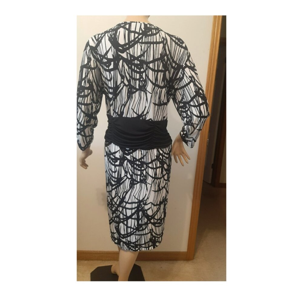 Travel by Tribal Black & White Dress Women's XL - Picture 2 of 3